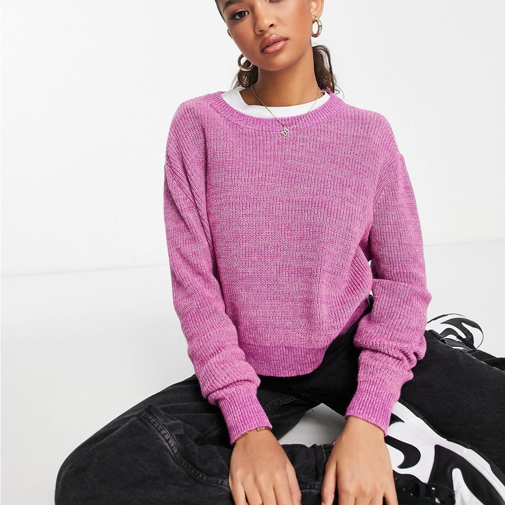 Cotton On Ribbed Knit Sweater Pink